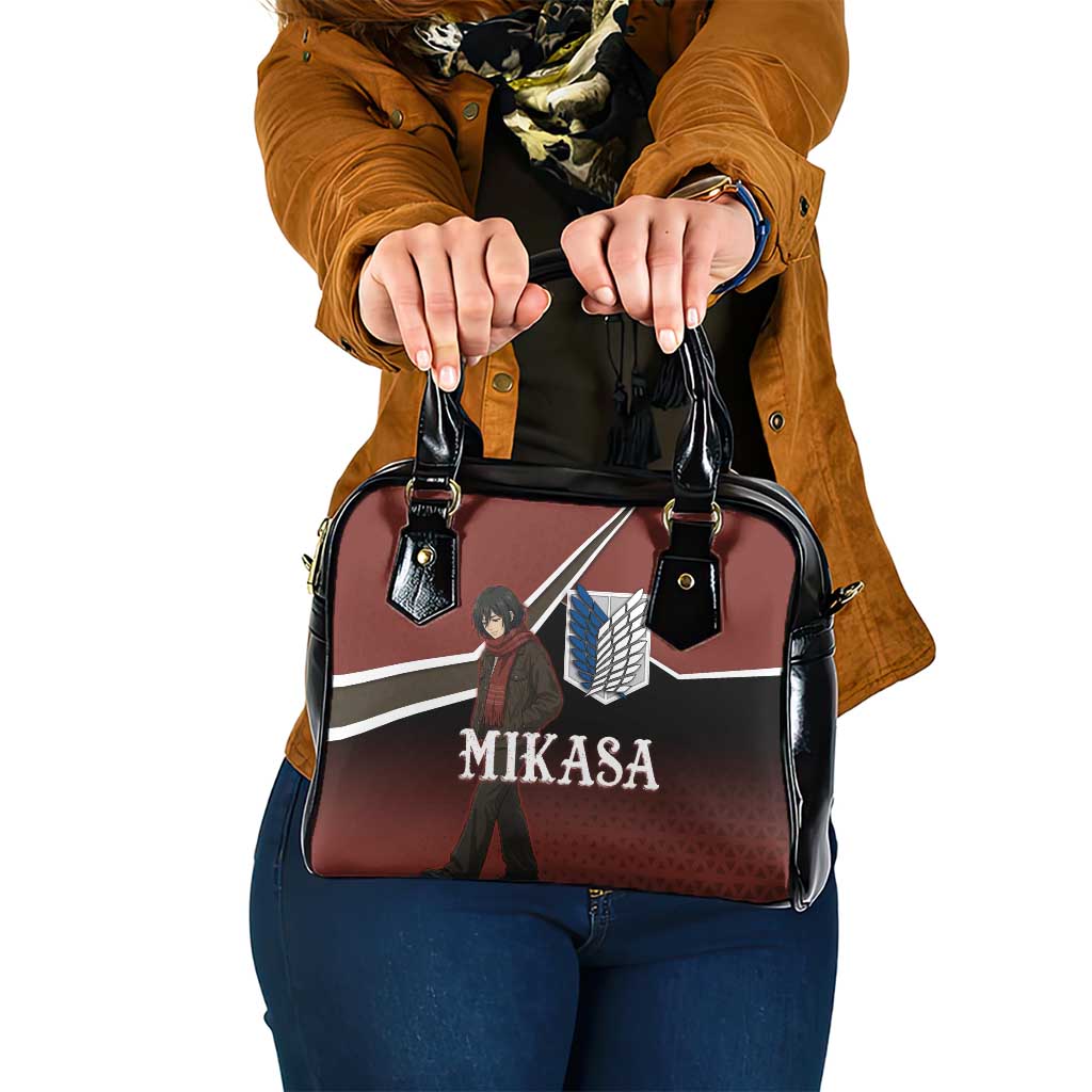 Mikasa Attack on Titan Shoulder Handbag Anime Cozy Streetwear Art