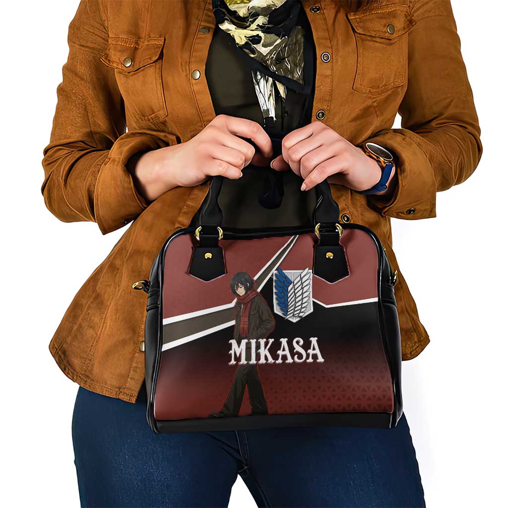 Mikasa Attack on Titan Shoulder Handbag Anime Cozy Streetwear Art