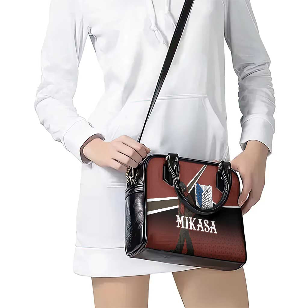 Mikasa Attack on Titan Shoulder Handbag Anime Cozy Streetwear Art