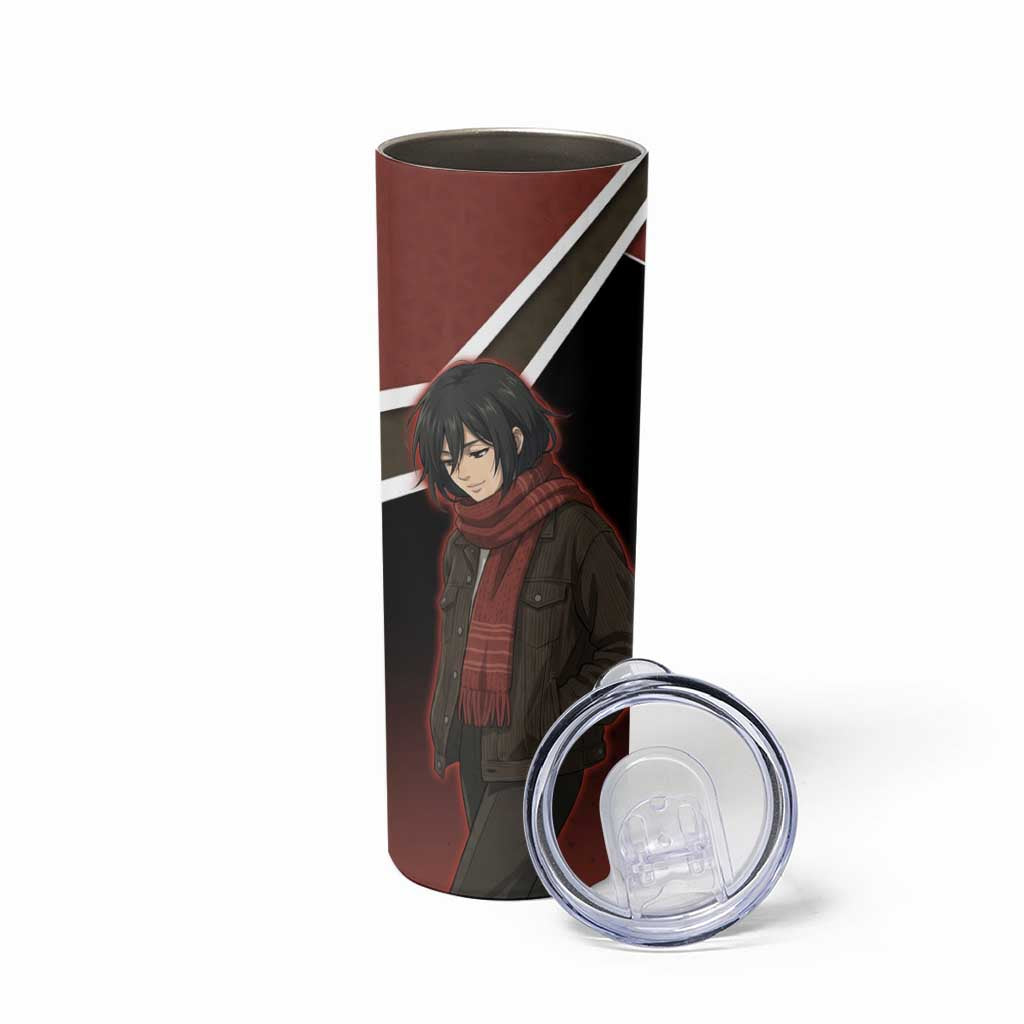 Mikasa Attack on Titan Skinny Tumbler Anime Cozy Streetwear Art