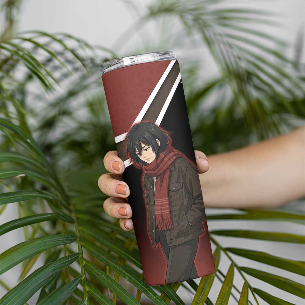 Mikasa Attack on Titan Skinny Tumbler Anime Cozy Streetwear Art