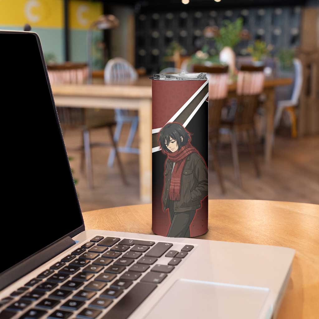 Mikasa Attack on Titan Skinny Tumbler Anime Cozy Streetwear Art