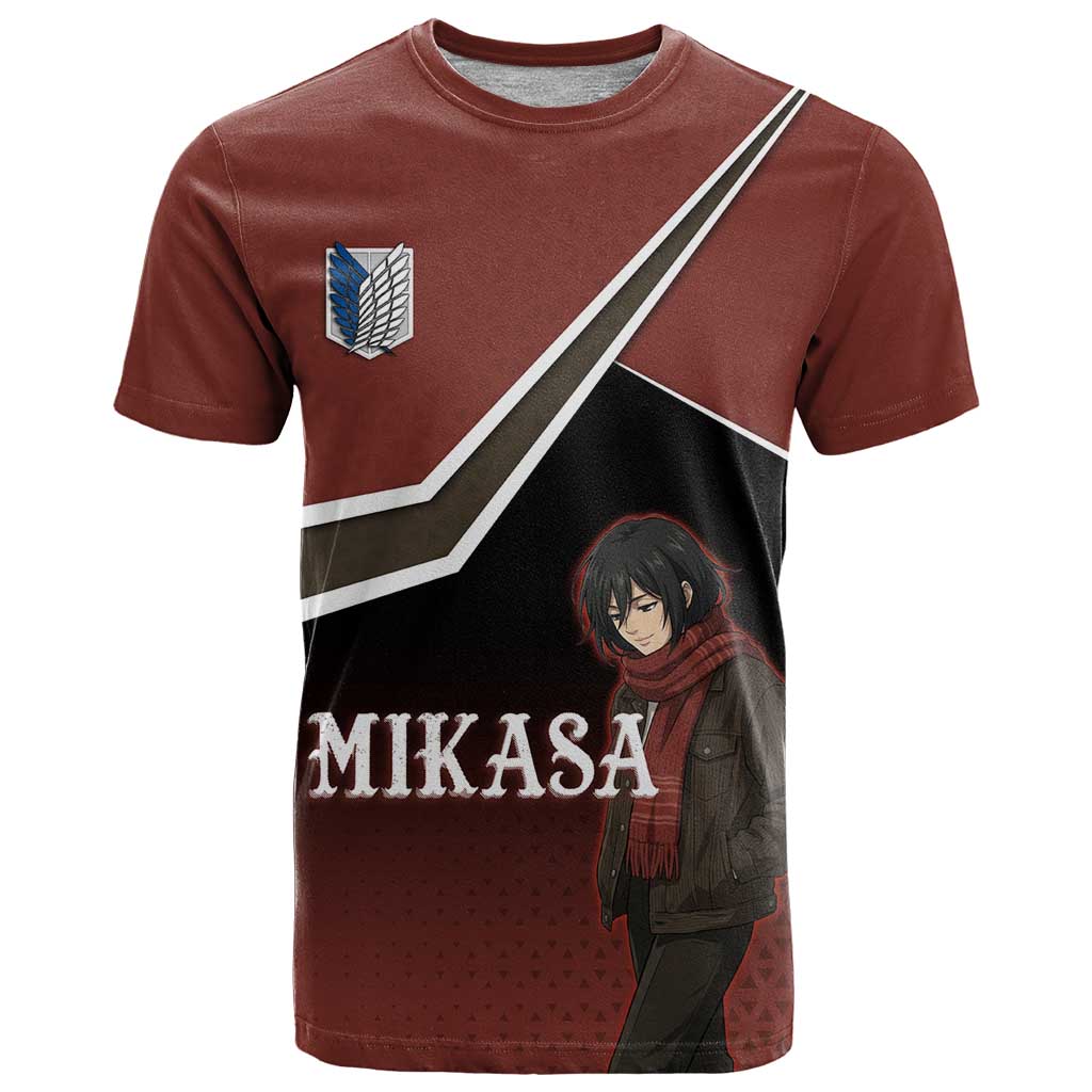 Mikasa Attack on Titan T Shirt Anime Cozy Streetwear Art