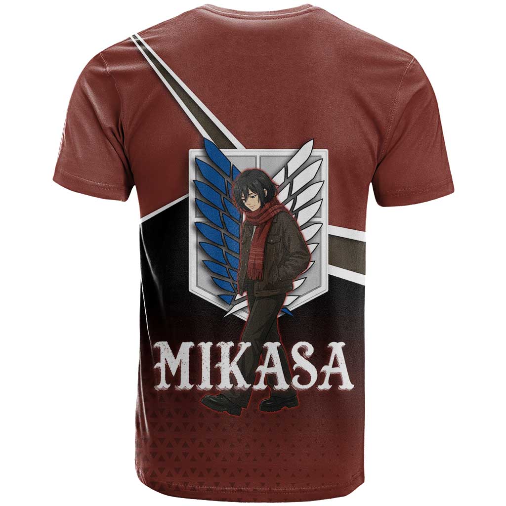 Mikasa Attack on Titan T Shirt Anime Cozy Streetwear Art