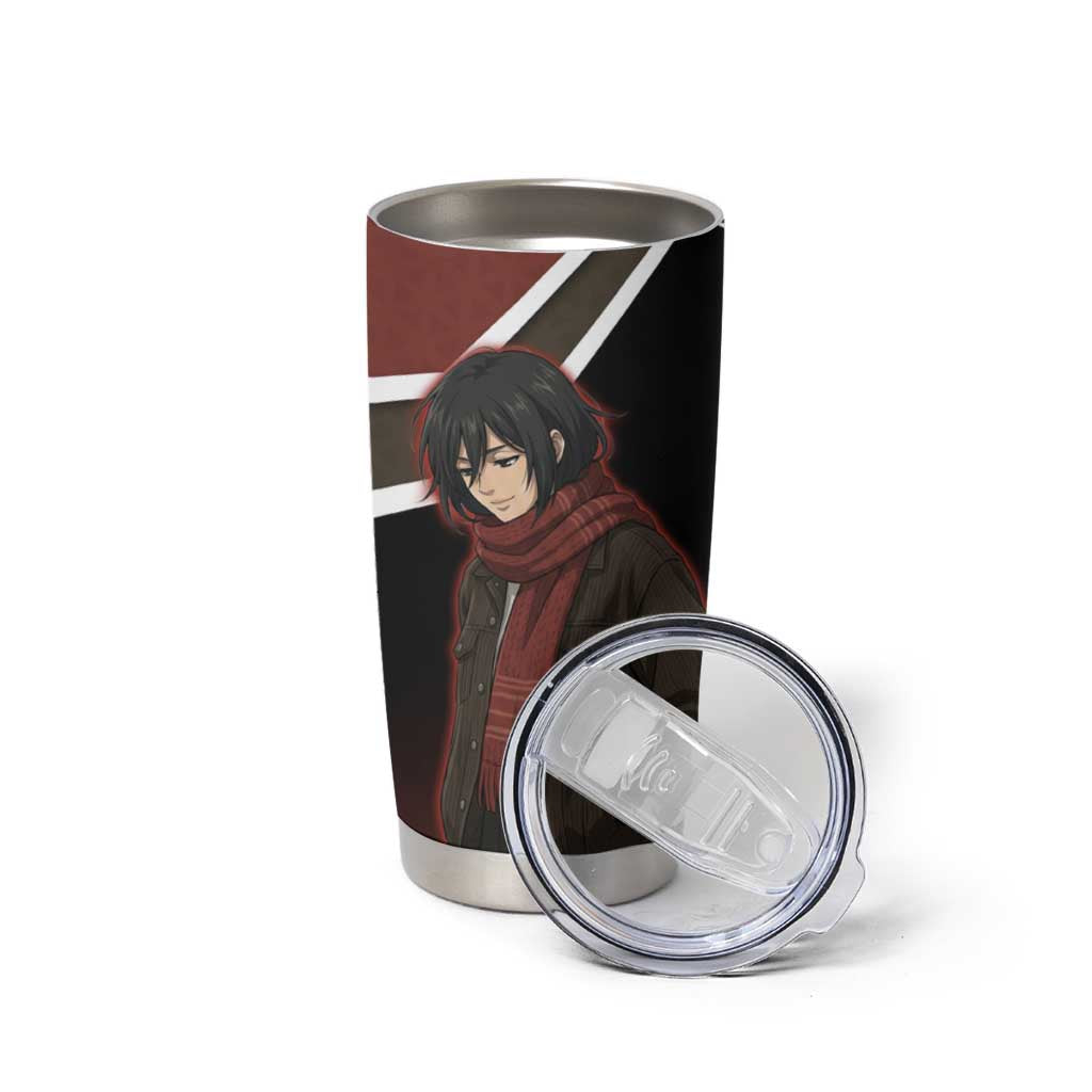 Mikasa Attack on Titan Tumbler Cup Anime Cozy Streetwear Art