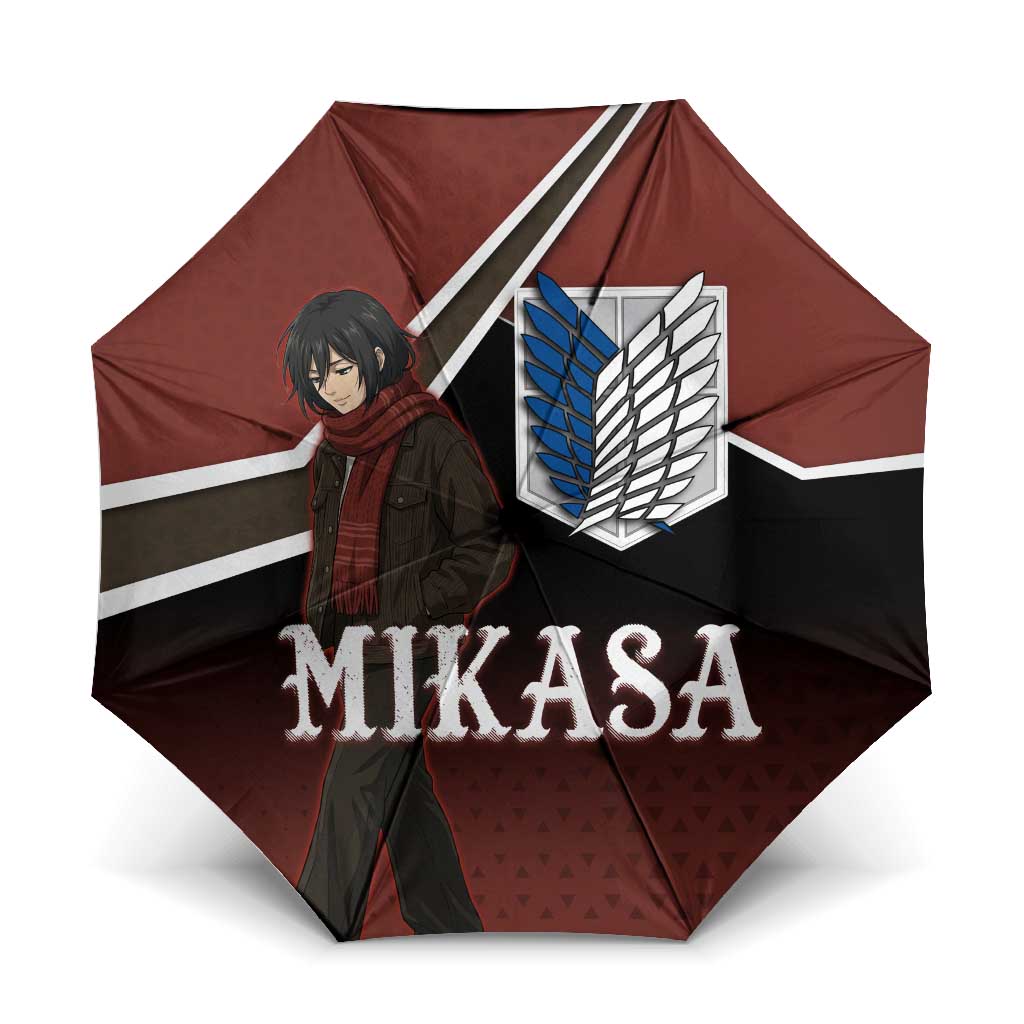 Mikasa Attack on Titan Umbrella Anime Cozy Streetwear Art