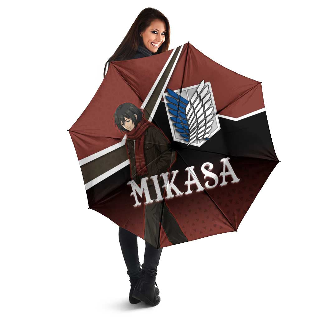 Mikasa Attack on Titan Umbrella Anime Cozy Streetwear Art