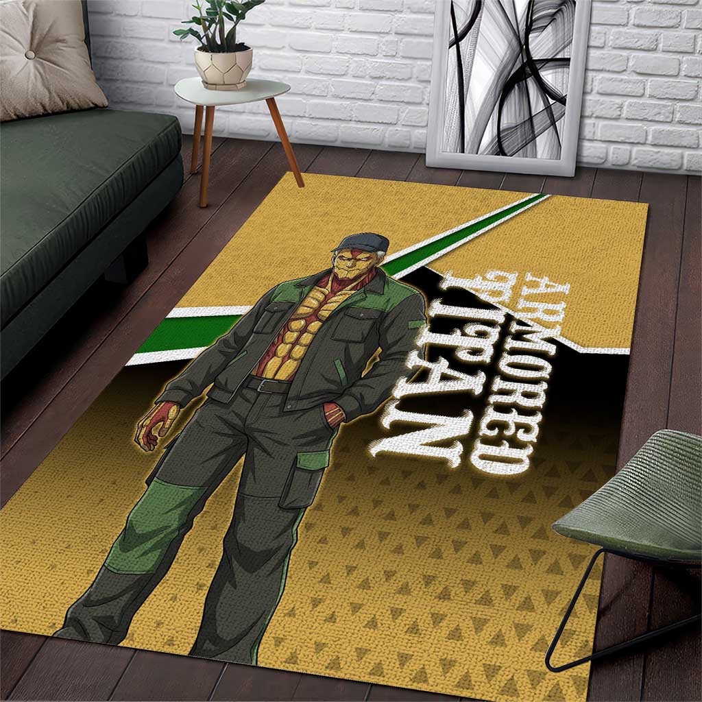 Armored Titan Attack on Titan Area Rug Anime Urban Warrior Style