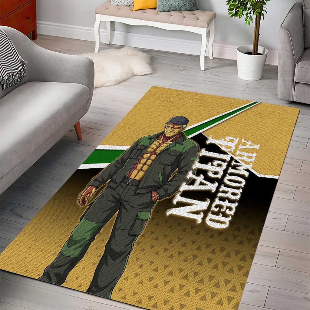 Armored Titan Attack on Titan Area Rug Anime Urban Warrior Style