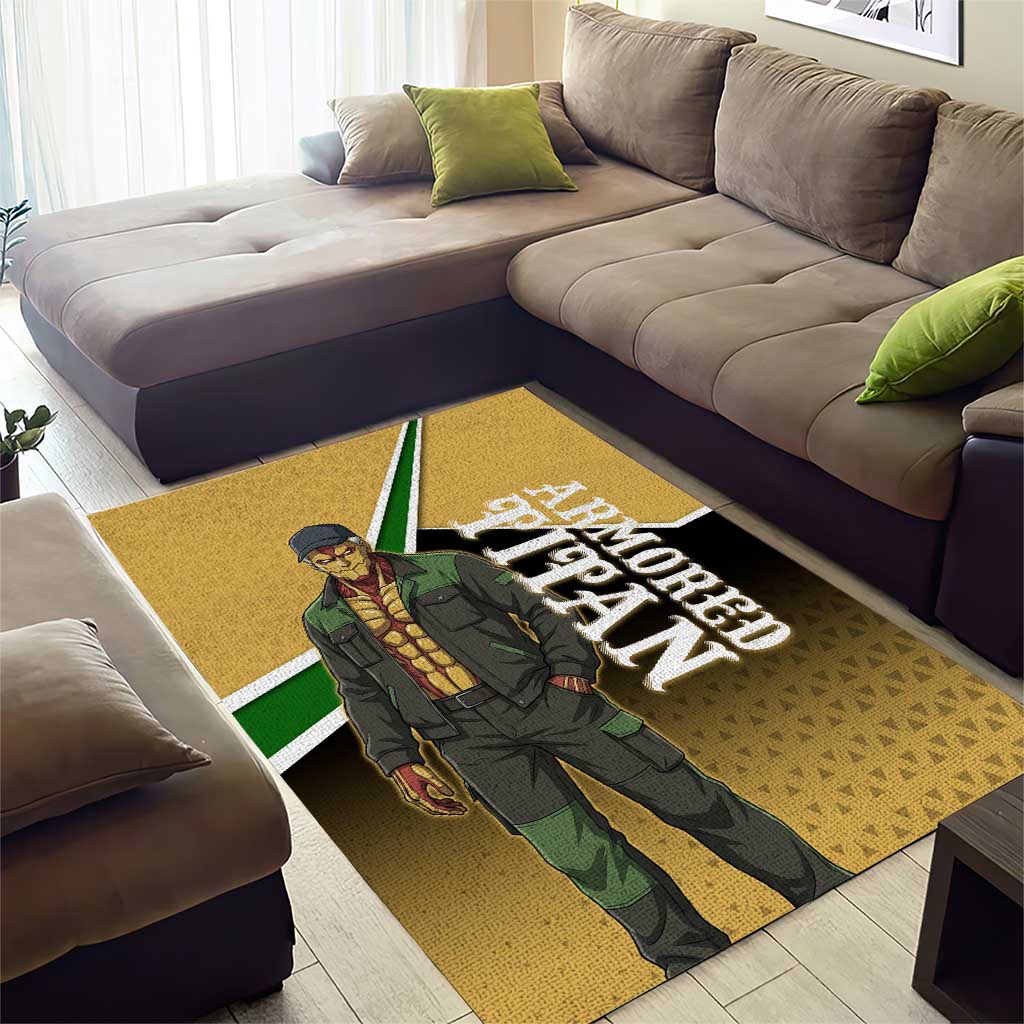 Armored Titan Attack on Titan Area Rug Anime Urban Warrior Style