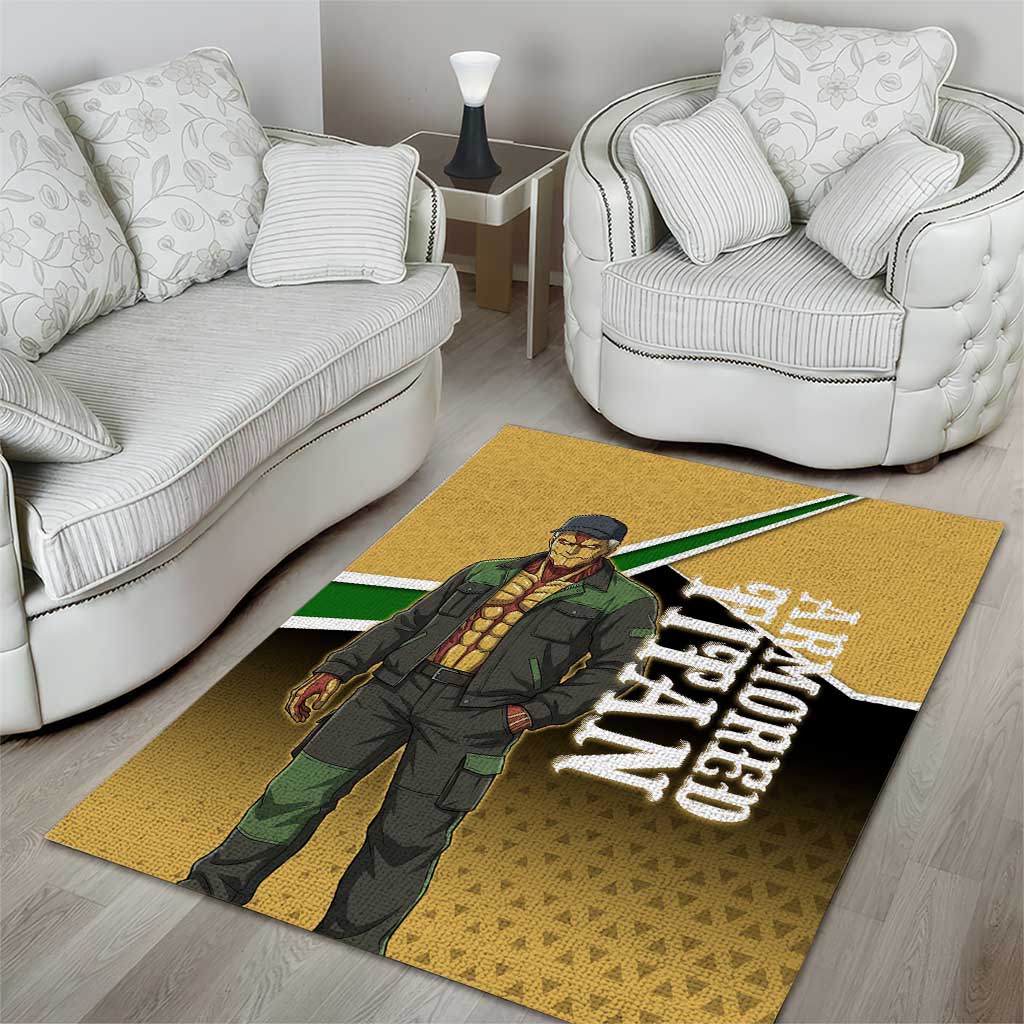 Armored Titan Attack on Titan Area Rug Anime Urban Warrior Style