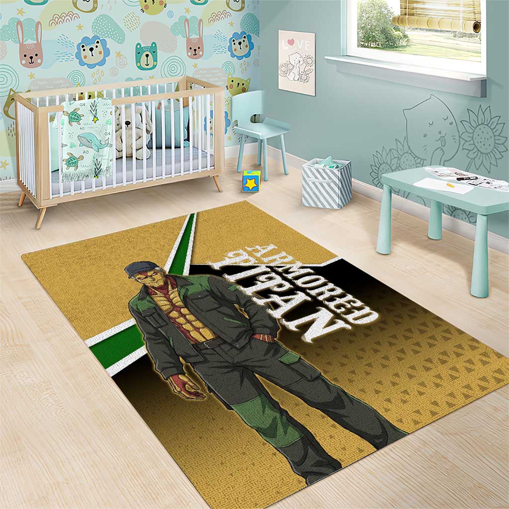 Armored Titan Attack on Titan Area Rug Anime Urban Warrior Style