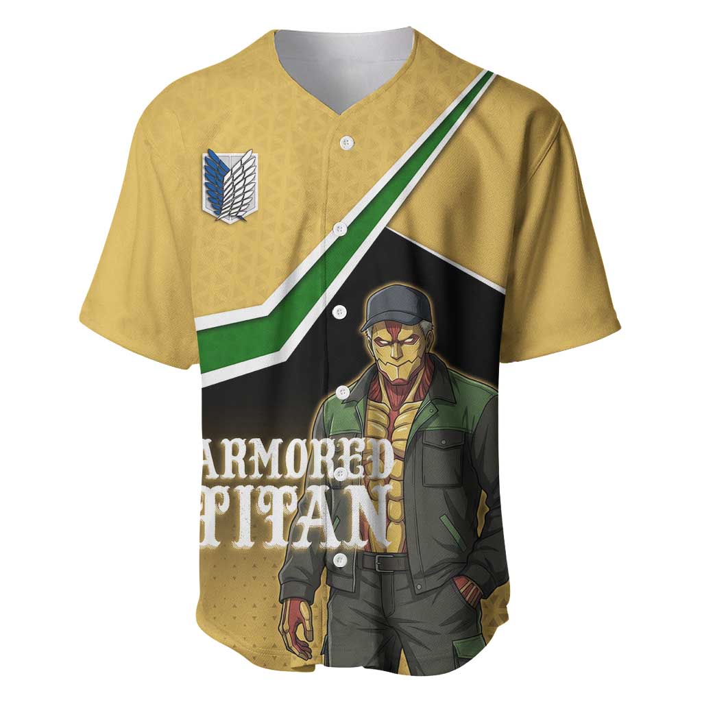 Armored Titan Attack on Titan Baseball Jersey Anime Urban Warrior Style