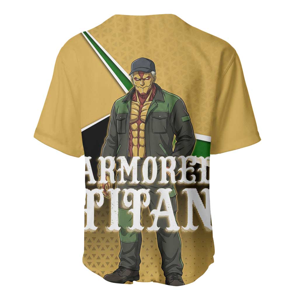 Armored Titan Attack on Titan Baseball Jersey Anime Urban Warrior Style