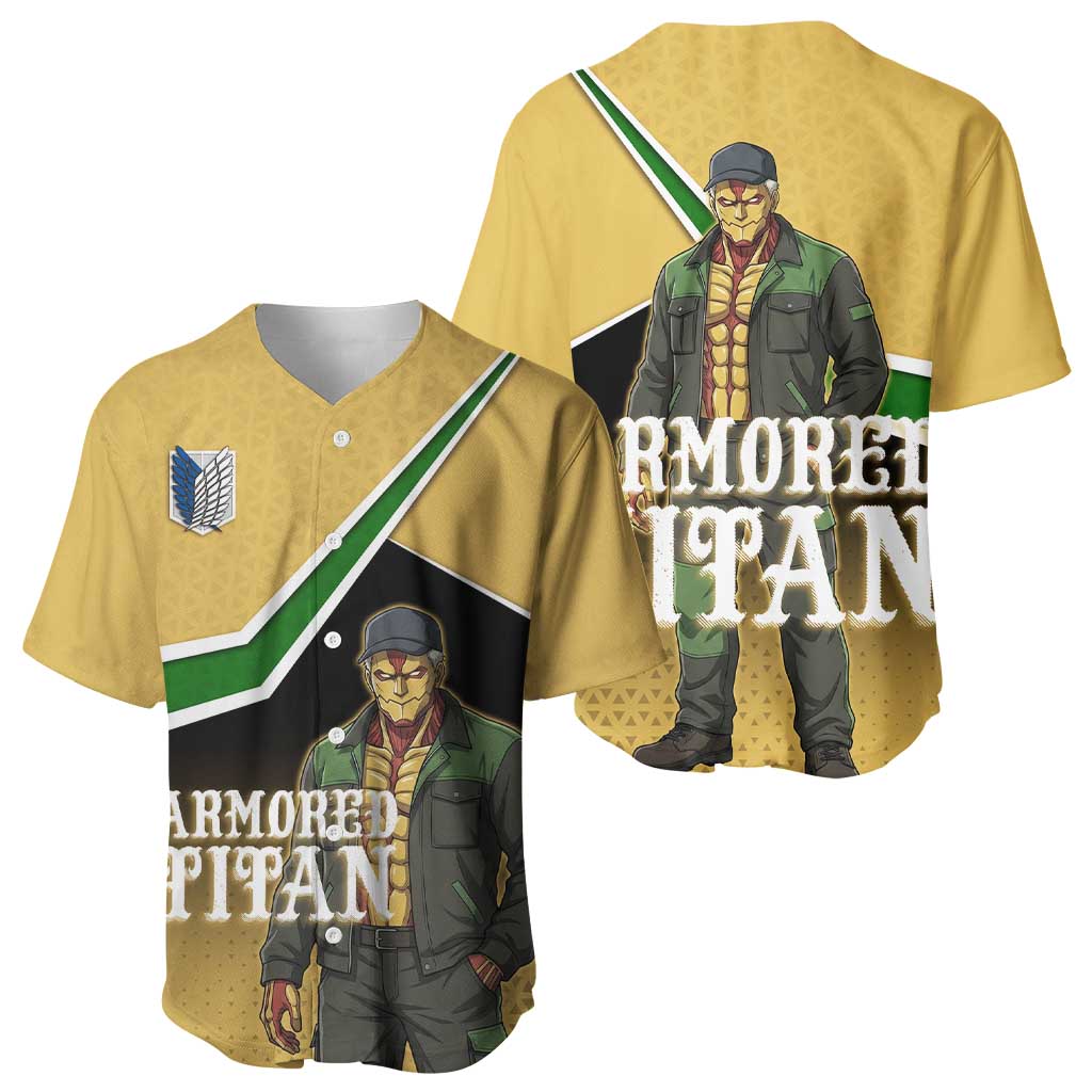Armored Titan Attack on Titan Baseball Jersey Anime Urban Warrior Style