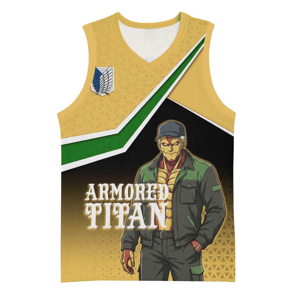 Armored Titan Attack on Titan Basketball Jersey Anime Urban Warrior Style