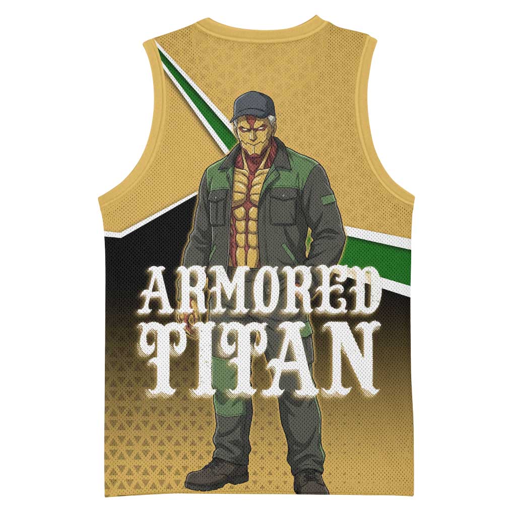 Armored Titan Attack on Titan Basketball Jersey Anime Urban Warrior Style