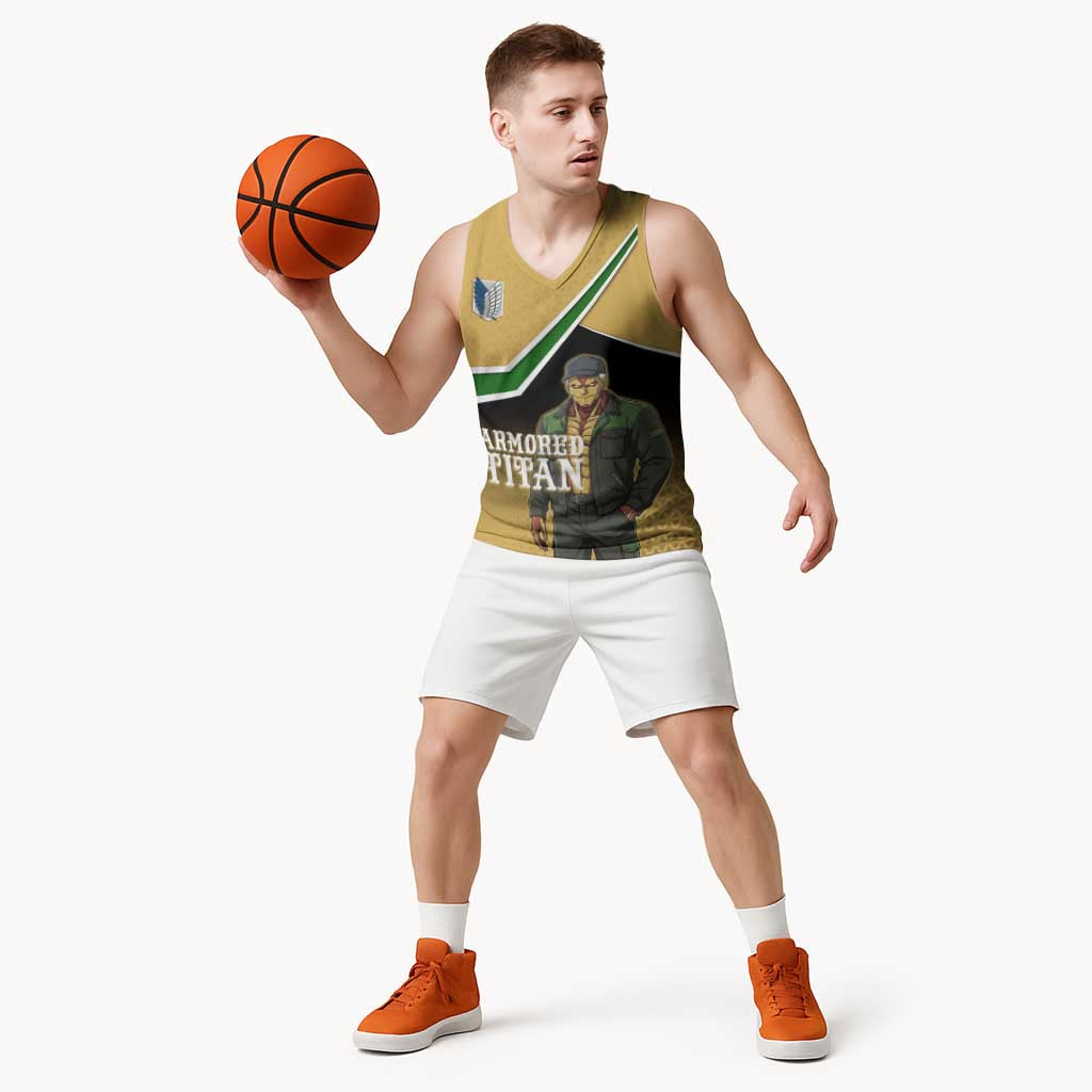 Armored Titan Attack on Titan Basketball Jersey Anime Urban Warrior Style