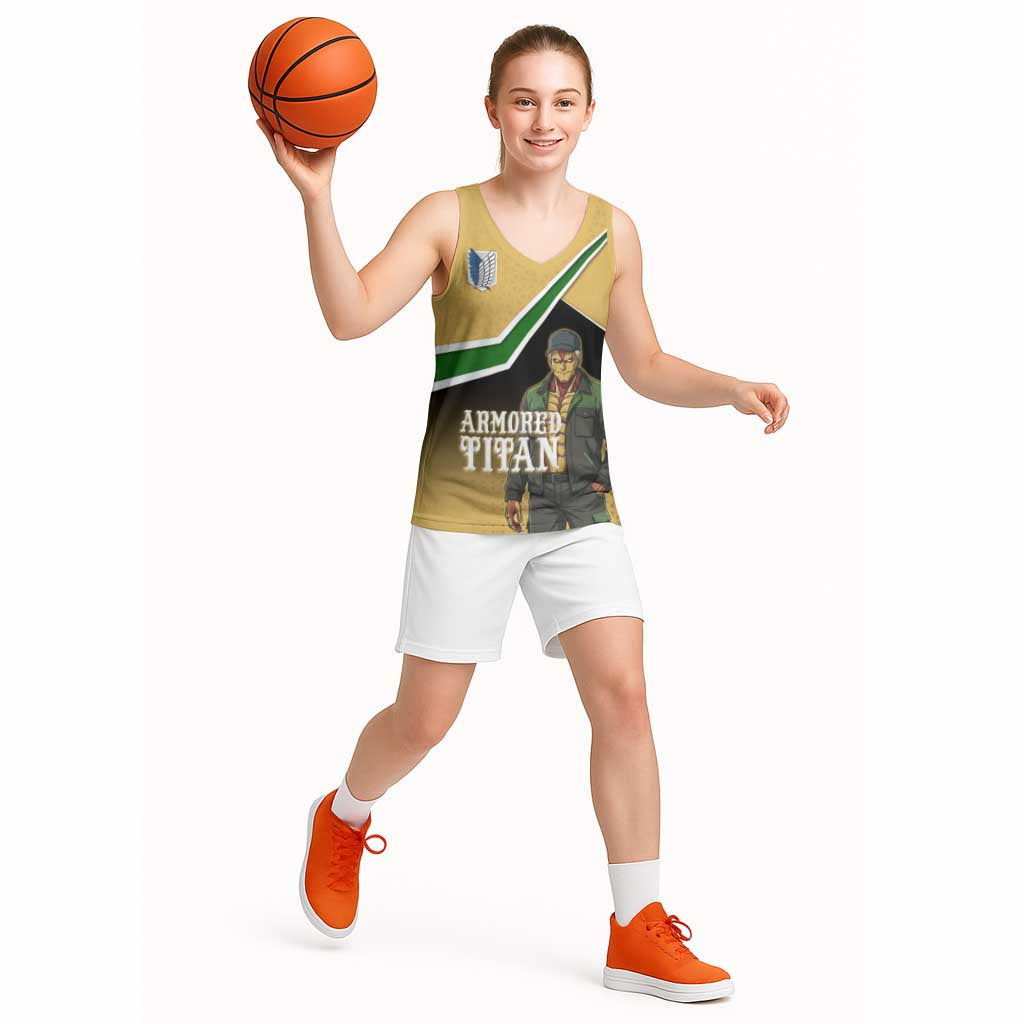 Armored Titan Attack on Titan Basketball Jersey Anime Urban Warrior Style
