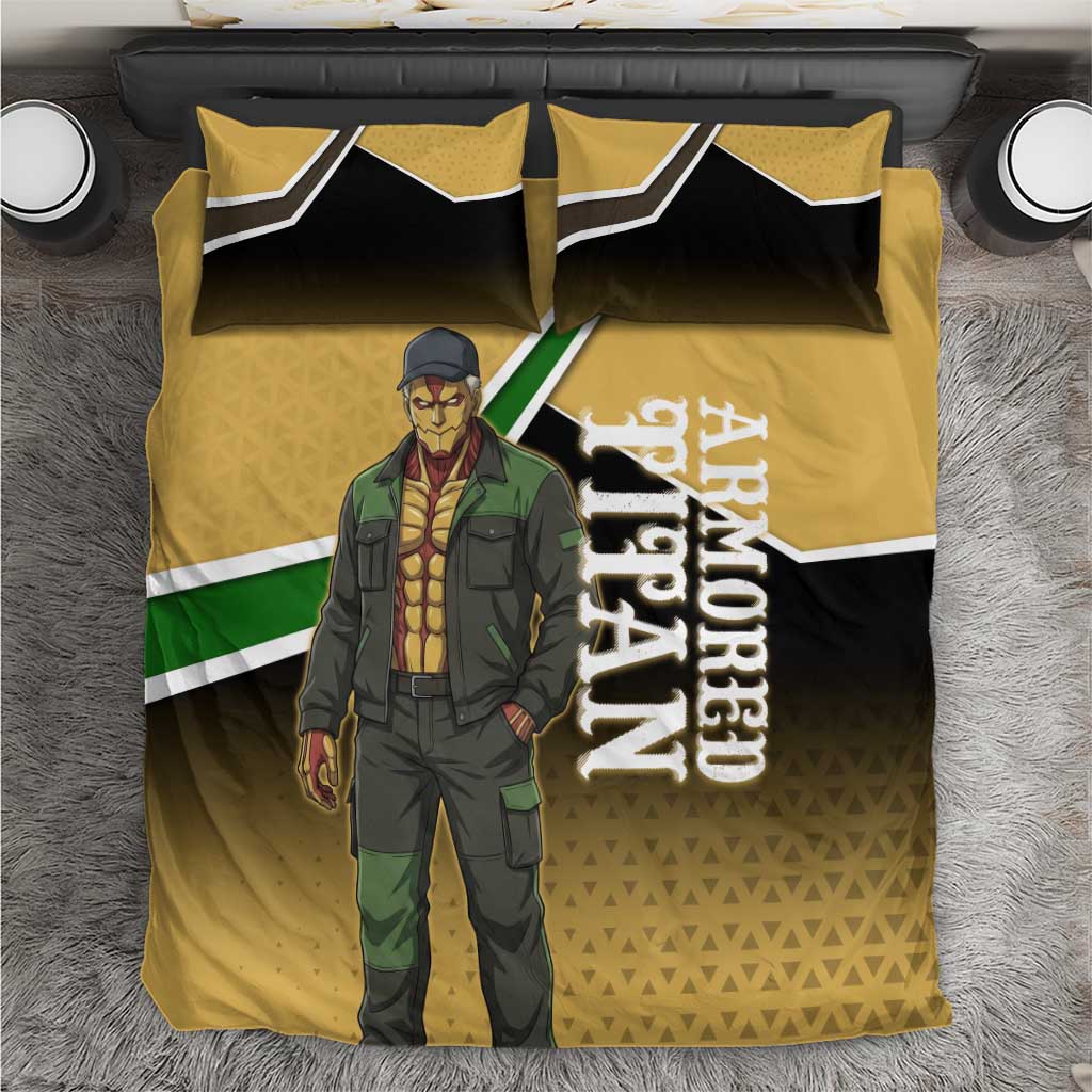 Armored Titan Attack on Titan Bedding Set Anime Urban Warrior Style
