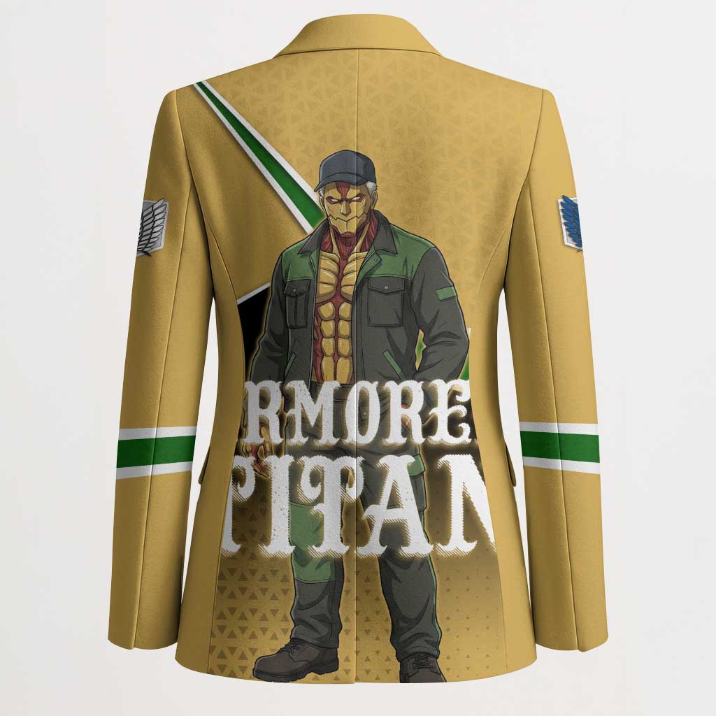 Armored Titan Attack on Titan Blazer Anime Urban Warrior Style