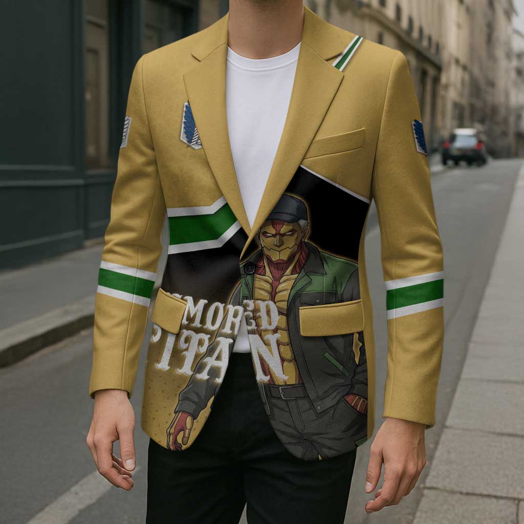 Armored Titan Attack on Titan Blazer Anime Urban Warrior Style