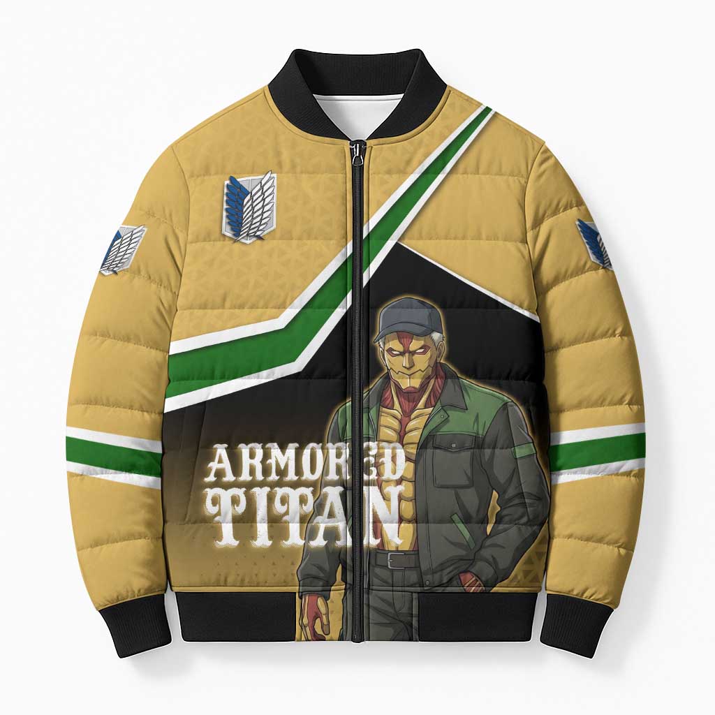 Armored Titan Attack on Titan Bomber Puffer Jacket Anime Urban Warrior Style
