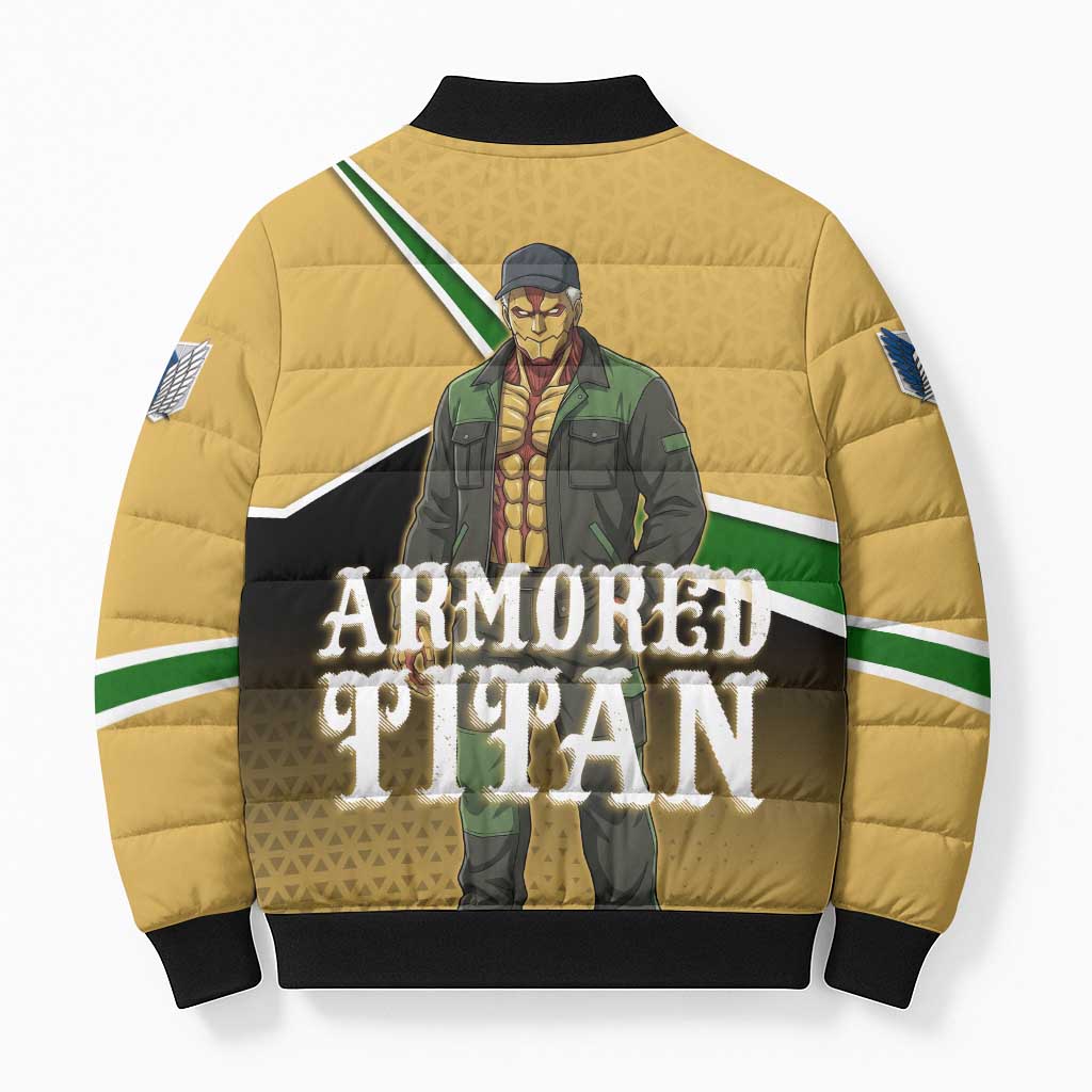 Armored Titan Attack on Titan Bomber Puffer Jacket Anime Urban Warrior Style