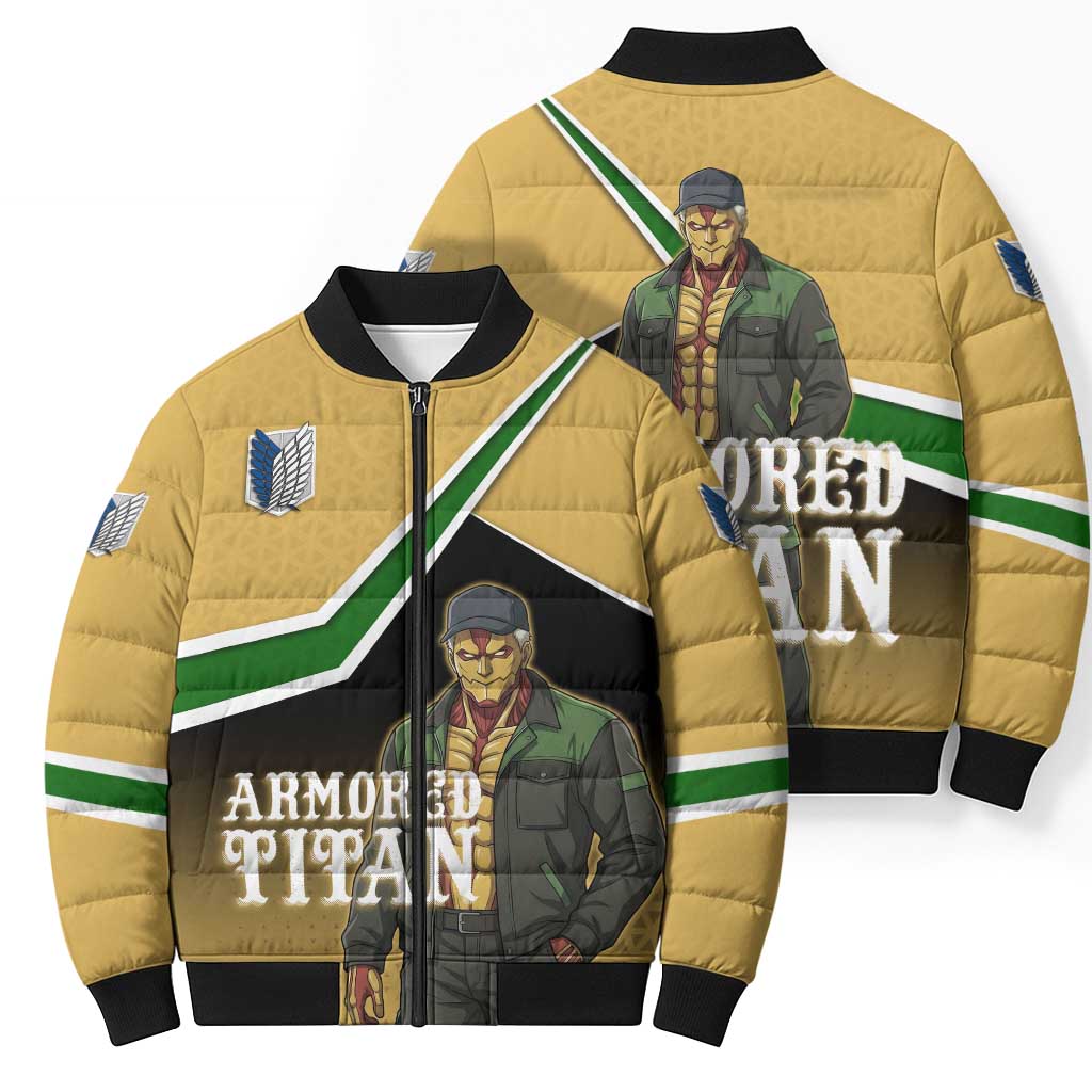 Armored Titan Attack on Titan Bomber Puffer Jacket Anime Urban Warrior Style