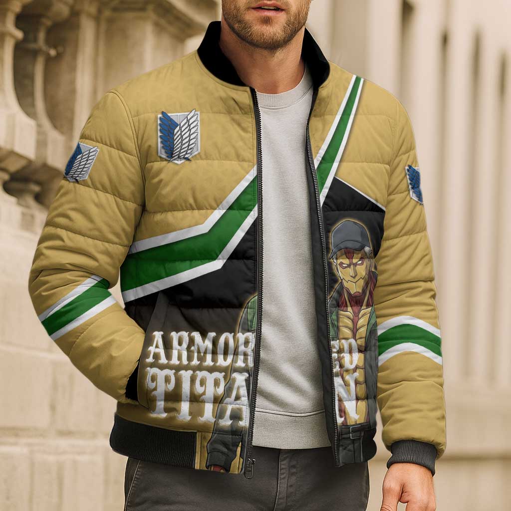 Armored Titan Attack on Titan Bomber Puffer Jacket Anime Urban Warrior Style