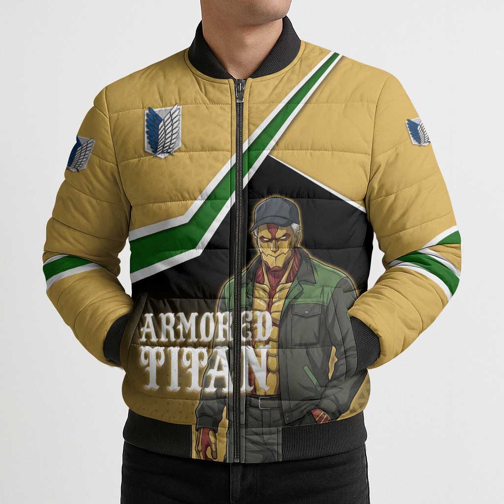Armored Titan Attack on Titan Bomber Puffer Jacket Anime Urban Warrior Style