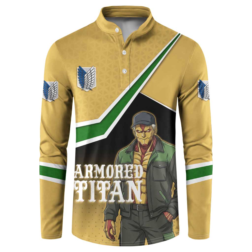 Armored Titan Attack on Titan Button Sweatshirt Anime Urban Warrior Style