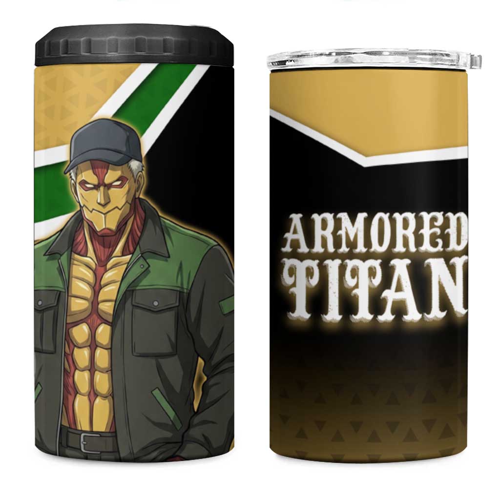 Armored Titan Attack on Titan 4 in 1 Can Cooler Tumbler Anime Urban Warrior Style