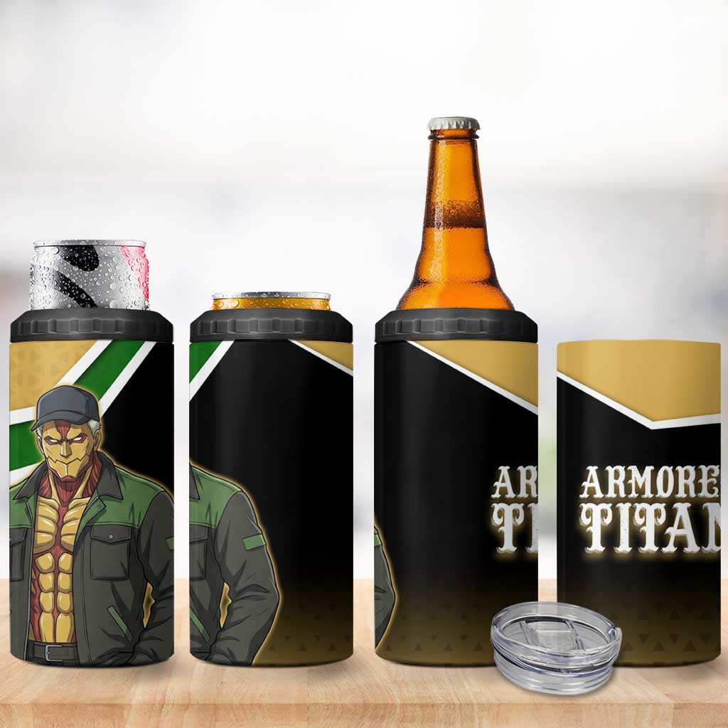 Armored Titan Attack on Titan 4 in 1 Can Cooler Tumbler Anime Urban Warrior Style