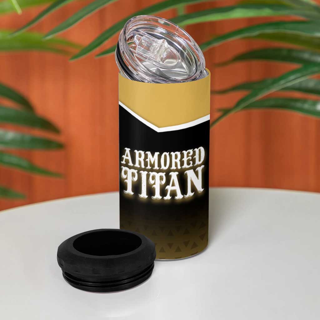Armored Titan Attack on Titan 4 in 1 Can Cooler Tumbler Anime Urban Warrior Style