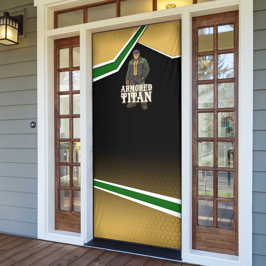 Armored Titan Attack on Titan Door Cover Anime Urban Warrior Style