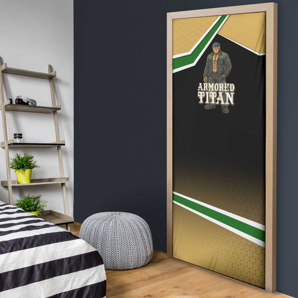 Armored Titan Attack on Titan Door Cover Anime Urban Warrior Style