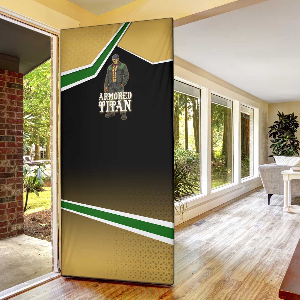 Armored Titan Attack on Titan Door Cover Anime Urban Warrior Style