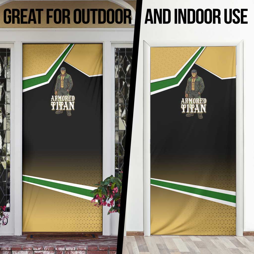 Armored Titan Attack on Titan Door Cover Anime Urban Warrior Style