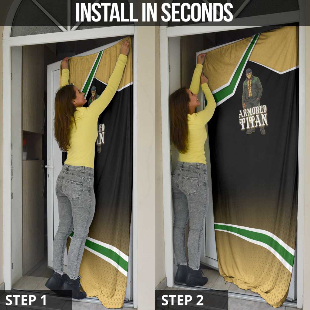 Armored Titan Attack on Titan Door Cover Anime Urban Warrior Style