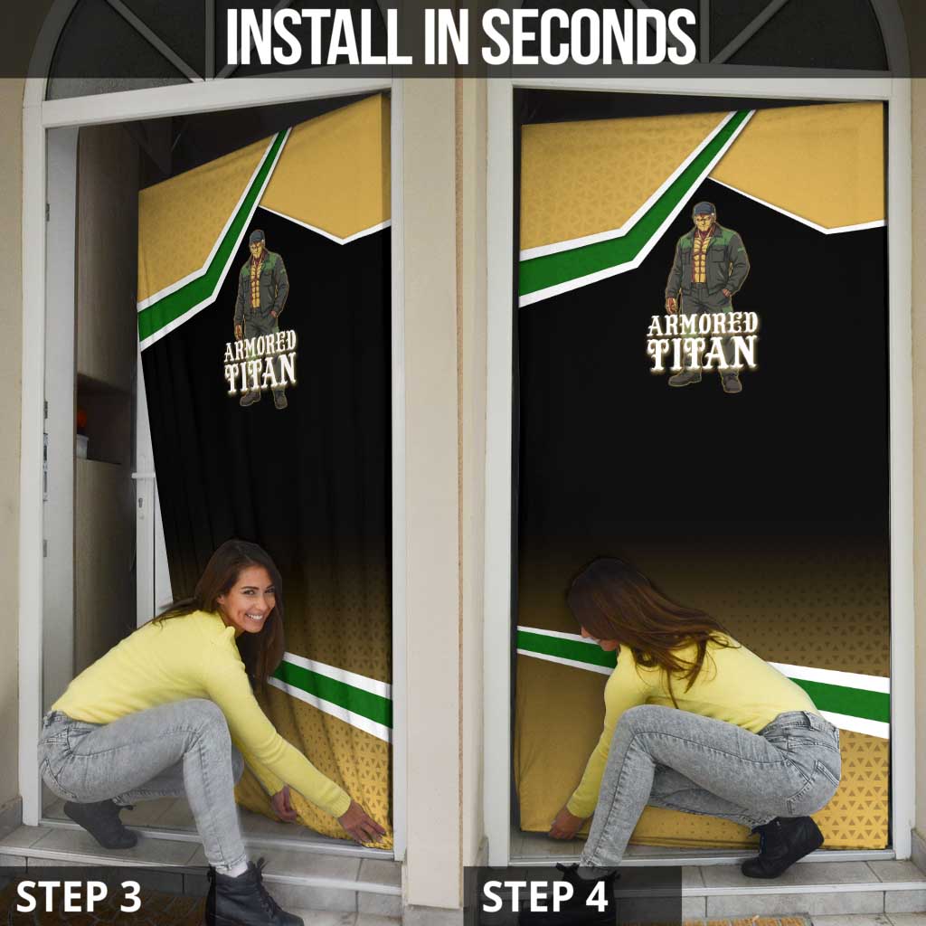 Armored Titan Attack on Titan Door Cover Anime Urban Warrior Style