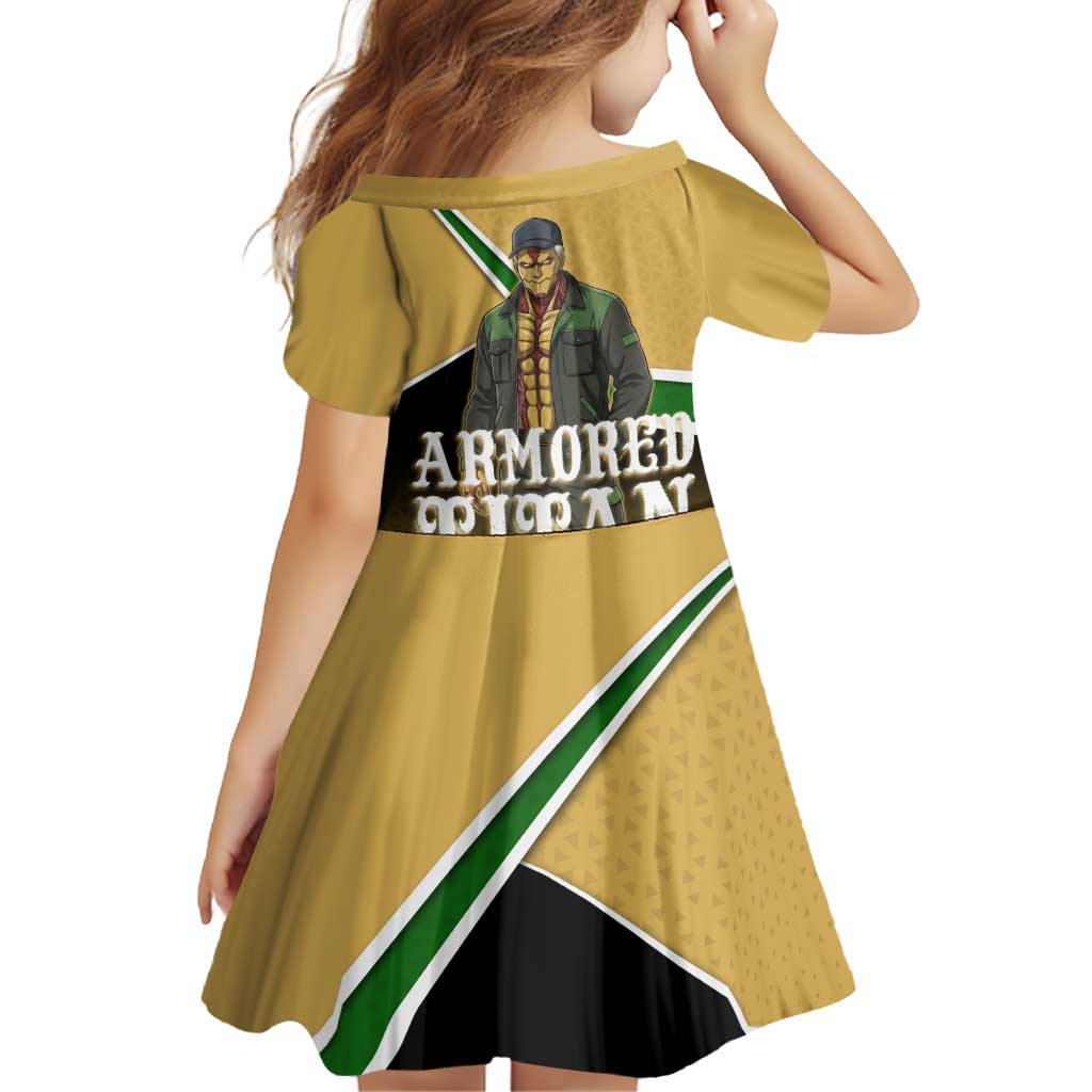 Armored Titan Attack on Titan Family Matching Off Shoulder Maxi Dress and Hawaiian Shirt Anime Urban Warrior Style
