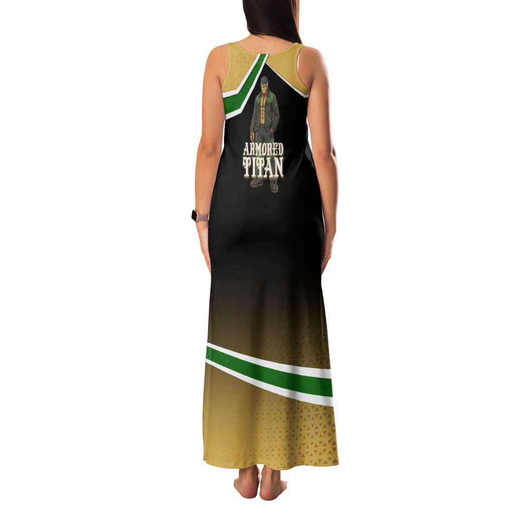 Armored Titan Attack on Titan Family Matching Tank Maxi Dress and Hawaiian Shirt Anime Urban Warrior Style