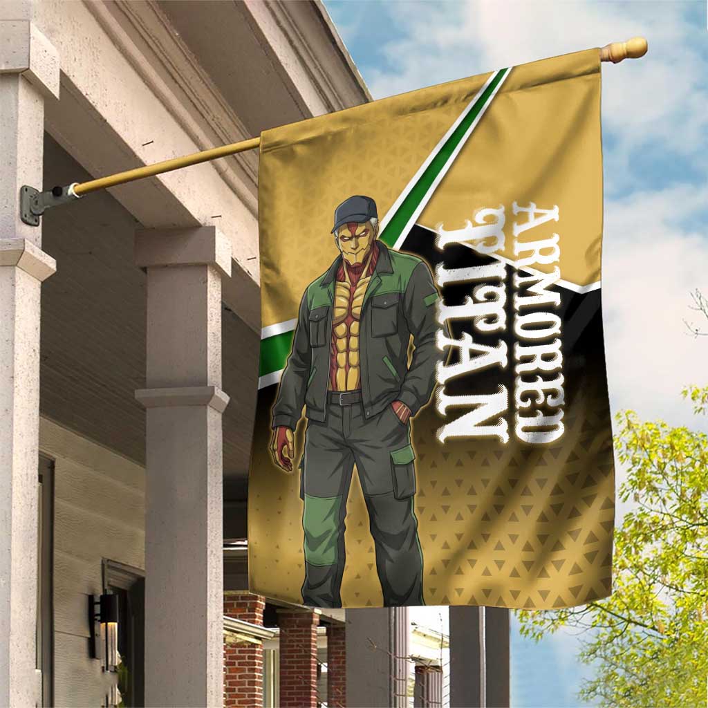 Armored Titan Attack on Titan Garden Flag Anime Urban Warrior Style