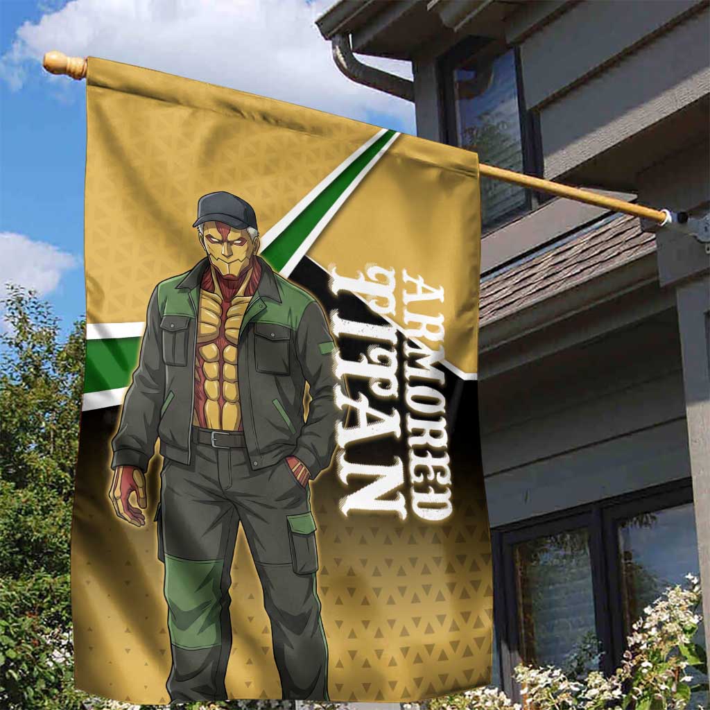 Armored Titan Attack on Titan Garden Flag Anime Urban Warrior Style