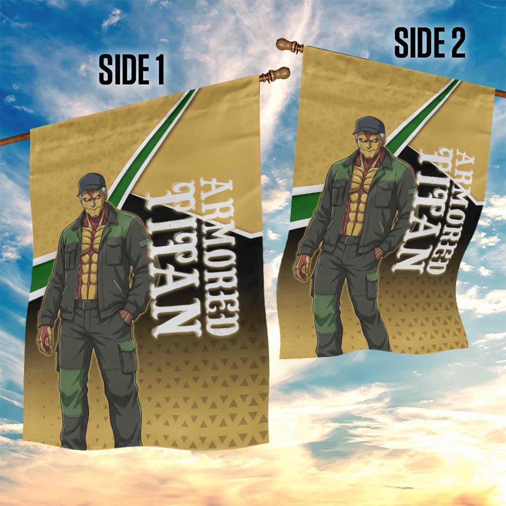 Armored Titan Attack on Titan Garden Flag Anime Urban Warrior Style