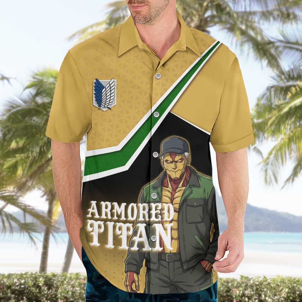 Armored Titan Attack on Titan Hawaiian Shirt Anime Urban Warrior Style