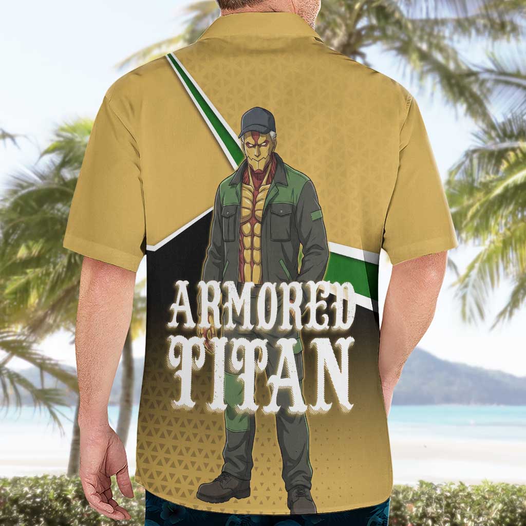 Armored Titan Attack on Titan Hawaiian Shirt Anime Urban Warrior Style