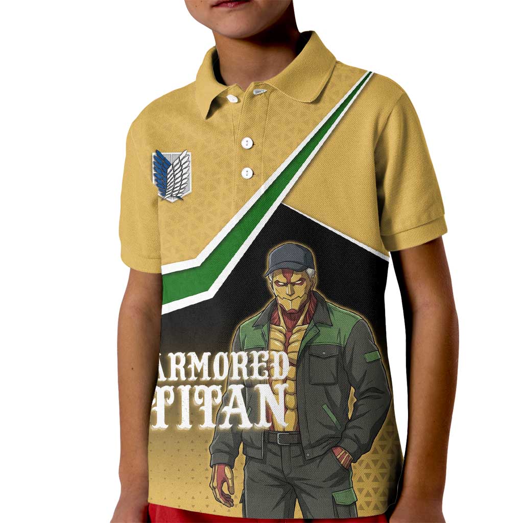 Armored Titan Attack on Titan Kid Polo Shirt Anime Urban Warrior Style