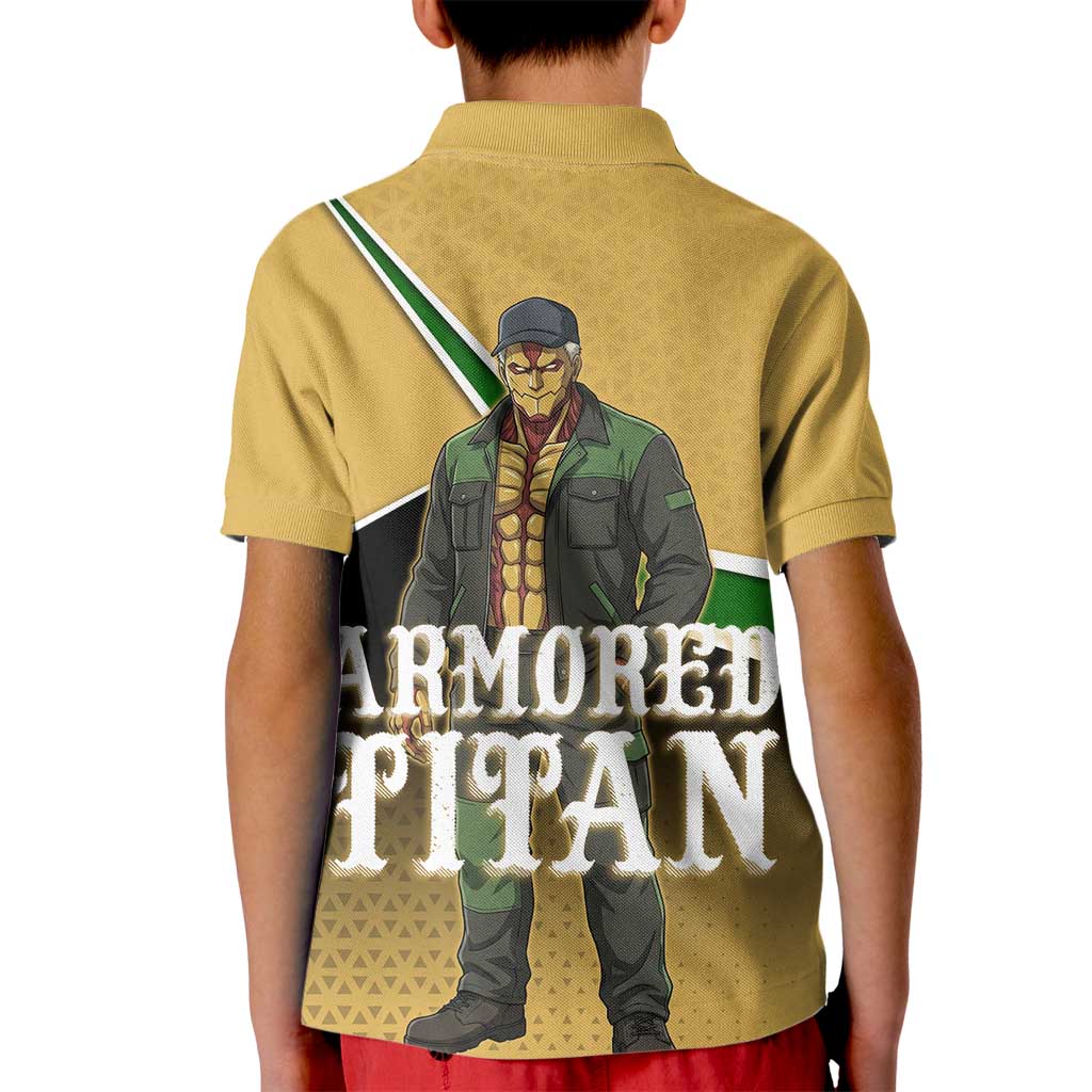Armored Titan Attack on Titan Kid Polo Shirt Anime Urban Warrior Style